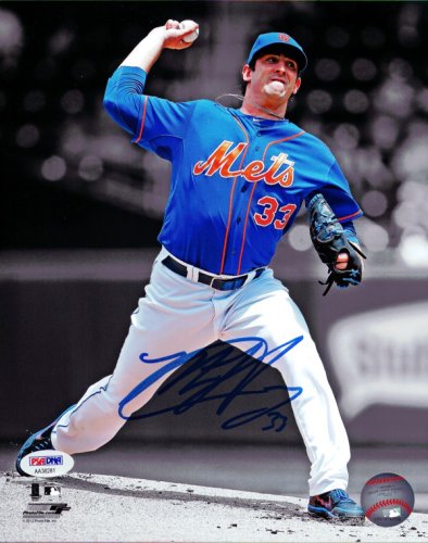 Matt Harvey New York Mets Autographed Blue Authentic Jersey