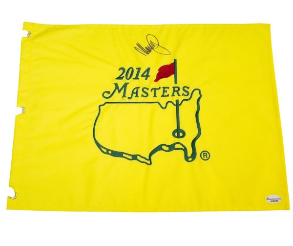 Golf Memorabilia Autographed Pin Flags