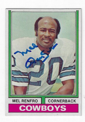 Autographed Mel Renfro Dallas Cowboys 16x20 Photo with COA at 's  Sports Collectibles Store