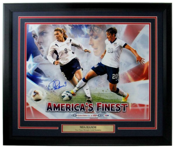 Mia Hamm Autographed Memorabilia Signed Photo, Jersey, Collectibles