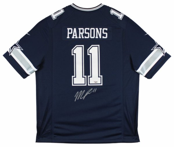 Micah Parsons Dallas Cowboys Autographed Framed White Football Jersey