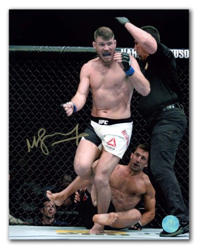 Michael Bisping Autographed Signed UFC 199 Champonship Fight Knockout 8x10 Photo