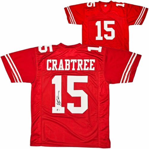 MICHAEL CRABTREE AUTOGRAPHED OAKLAND RAIDERS JERSEY JSA