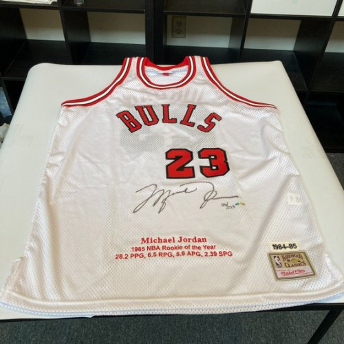 Michael Jordan Autographed Signed 1984-85 Rookie Chicago Bulls Jersey UDA UDA & JSA