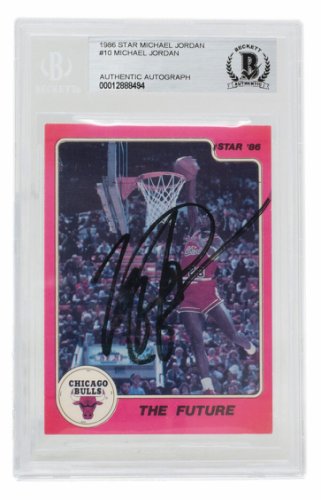 Michael Jordan Autographed Signed 1986 Star Co. #10 Chicago Bulls Card Beckett