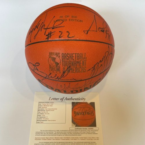 Michael Jordan Autographed Signed 1992 Dream Team Olympics Team Usa Basketball 16 Sigs JSA