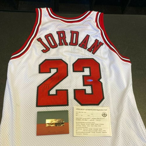 Michael Jordan Autographed Signed 1996-97 Pro Cut Chicago Bulls Jersey UDA UDA COA