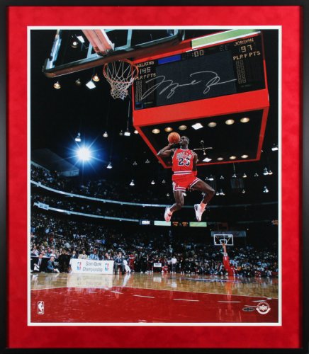 Michael Jordan Autographed Signed Bulls Authentic Framed 20X24 Photo Auto 10 Beckett