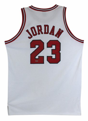 Michael Jordan Autographed Signed Bulls Authentic White Nike Size 50 Jersey UDA