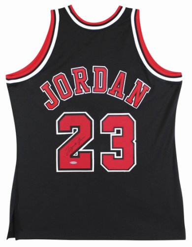 Michael Jordan Autographed Signed Bulls Black M&N 1997-98 Hwc Authentic Jersey UDA
