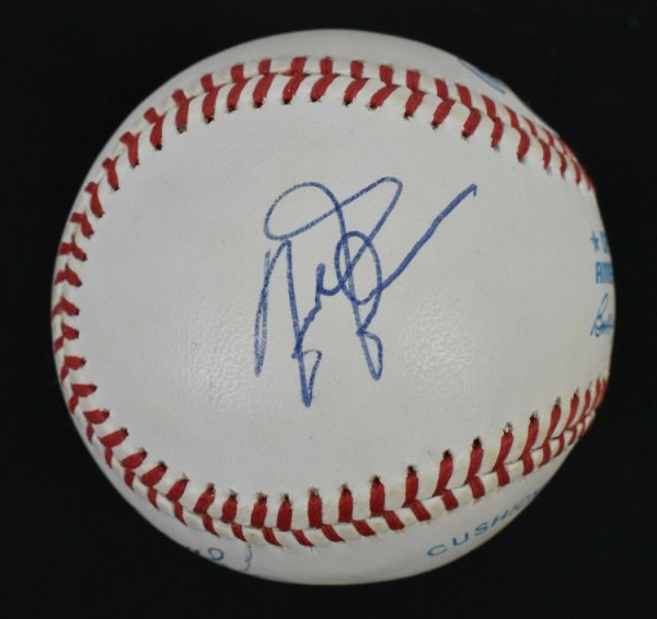 Michael Jordan Autographed Signed & Charles Barkley 1980'S American League Baseball PSA DNA