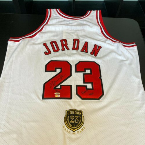 Michael Jordan Autographed Signed Hall Of Fame 2009 Chicago Bulls Jersey UDA UDA