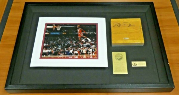 Michael Jordan Autographed Signed Original Game Floor From Chicago Bulls Stadium UDA