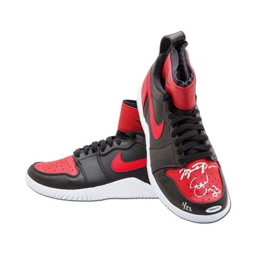 Michael Jordan Autographed Signed Serena Williams Dual Nike Court Flare Shoes Bulls #/23 UDA
