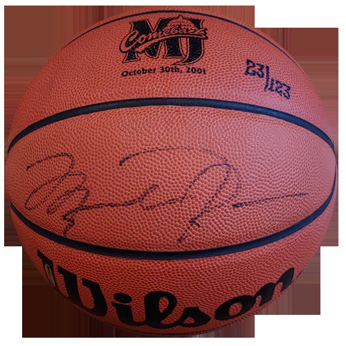 Michael Jordan Autographed Signed Wilson Jet Basketball - Mj Comeback Game Embossed - UDA UDA - Le 23/123
