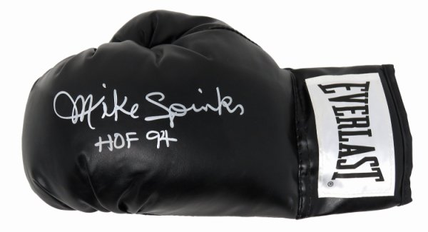 Michael (Mike) Spinks Autographed Signed Everlast Black Boxing Glove w/HOF'94