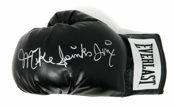 Michael (Mike) Spinks Autographed Signed Everlast Black Boxing Glove w/Jinx