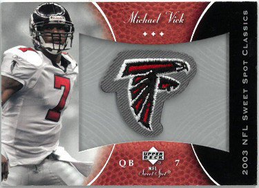 Michael Vick Atlanta Falcons Autographed 2001 Bowman #200