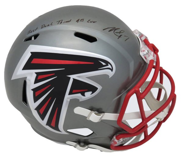 Kyle Pitts Atlanta Falcons Autographed Riddell Flash Alternate Speed  Replica Helmet