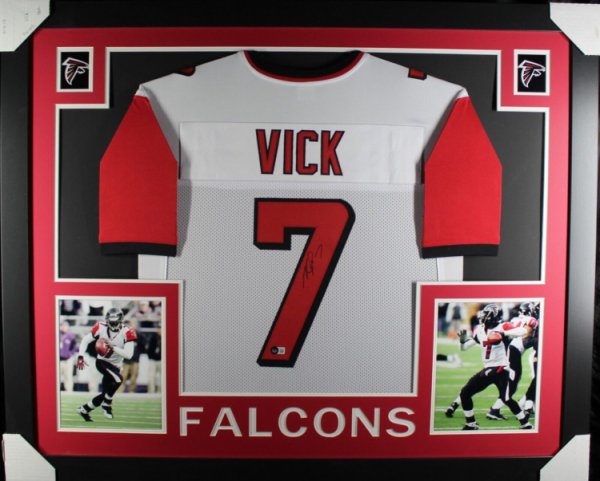 Michael Vick Atlanta Falcons Autographed Reebok Red Jersey