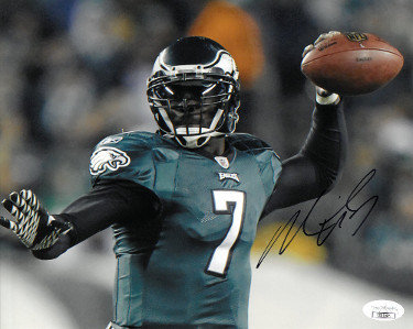 Michael Vick Autographed Signed Philadelphia Eagles 8X10 Photo  (horizontal)- JSA Hologram