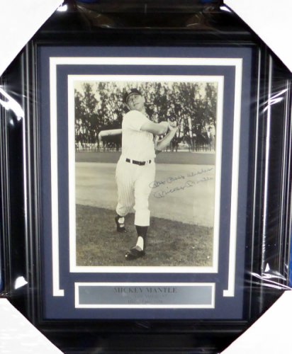Mickey Manlte Autographed Signed Framed 8X10 Photo New York Yankees "My Best Wishes" Vintage 1950'S Signature (Creased) JSA