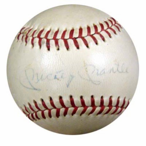 Mickey Manlte Autographed Signed Official Al Cronin Baseball New York Yankees Vintage Playing Days Signature PSA/DNA