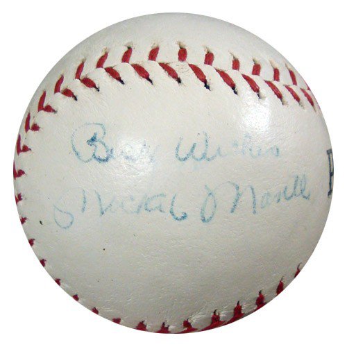 Mickey Manlte Autographed Signed Park League Baseball New York Yankees "Best Wishes" 1950'S Vintage Signature PSA/DNA