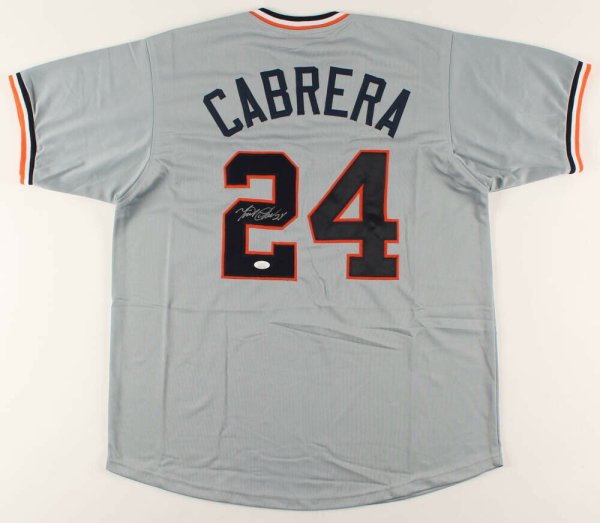 Miguel Cabrera Autographed Signed Custom Jersey (Detroit Tigers) JSA COA!