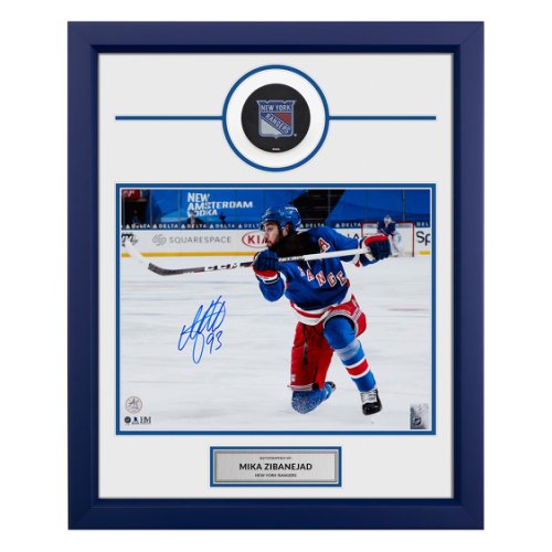 Signed Adidas Authentic Mika Zibanejad New York Rangers Autograph NHL Jersey  54