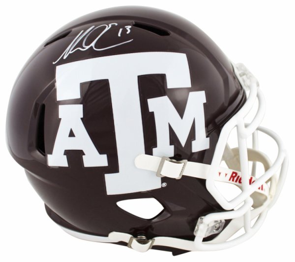 Mike Evans Autographed Signed Silver Texas A&M 8X10 Against Ou