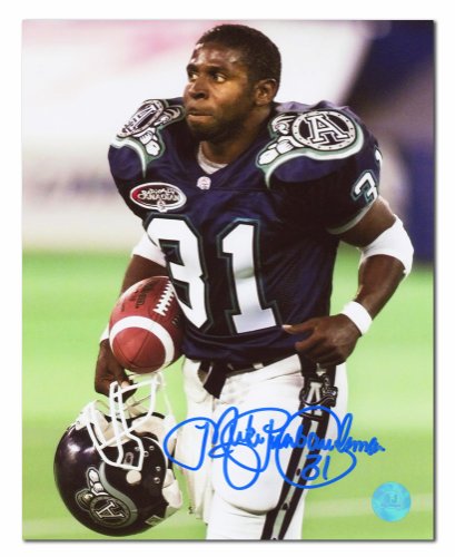 Mike Pinball Clemons Toronto Argonauts Autographed Signed CFL Last Game 8x10 Photo - Certified Autograph