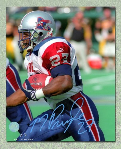 Mike Pringle Montreal Alouettes Autographed Signed CFL Football Close Up 8x10 Photo