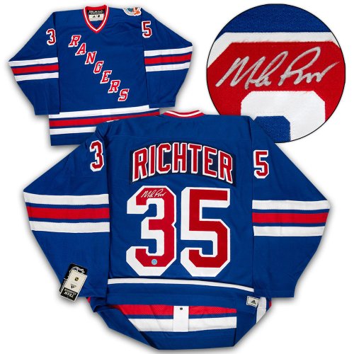 Adam Graves New York Rangers Autographed Blue Adidas Authentic Jersey