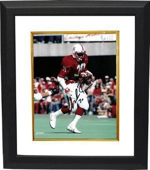 Mike Rozier Autographed Signed Nebraska Cornhuskers 8x10 Deluxe Framed Photo - Certified Authentic