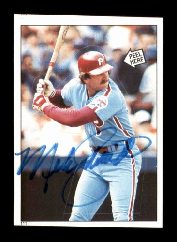 Press Pass Collectibles Phillies Mike Schmidt Signed Blue Majestic Cool Base Jersey JSA Wit #WIT215224