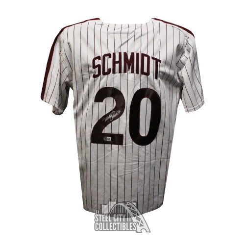 Mike Schmidt Autographed Jersey - 548 HR 1976 Mitchell & Ness JSA WITNESSED  COA