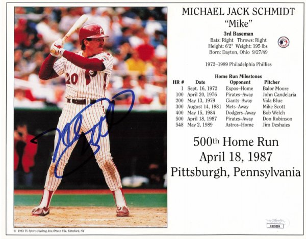 Mike Schmidt Autographed Jersey - 548 HR 1976 Mitchell & Ness JSA