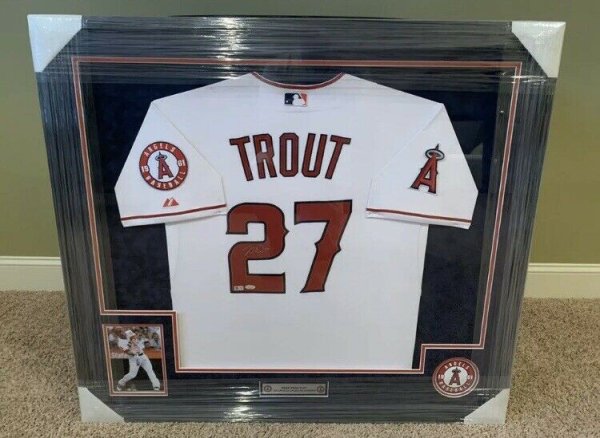 mike trout framed jersey