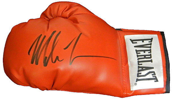 Mike Tyson Autographed Signed Everlast Red Full Size Boxing Glove