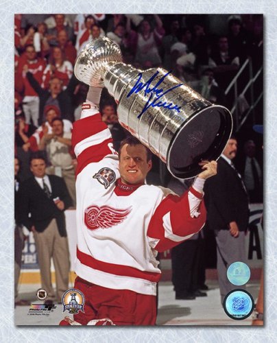 Mike Vernon Detroit Red Wings Autographed Signed 1997 Stanley Cup 8x10 Photo