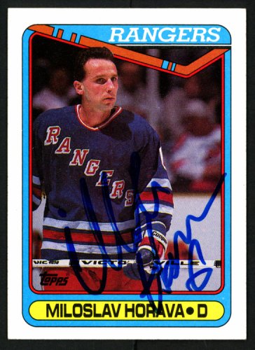 Miloslav Horava Autographed Signed 1990-91 Topps Rookie Card #337 New York Rangers #150164
