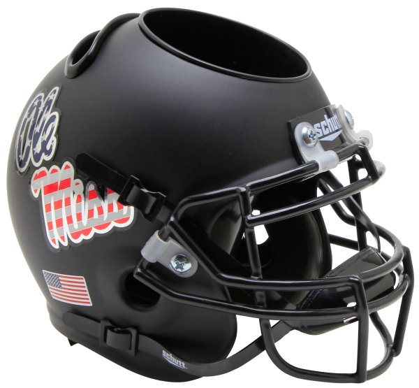 Mississippi Ole Miss Rebels Miniature Football Helmet Desk Caddy