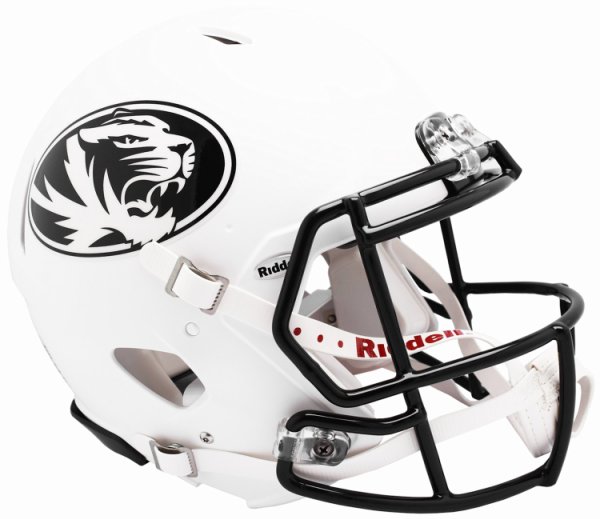 Missouri Tigers Speed Football Helmet 2018 Matte White