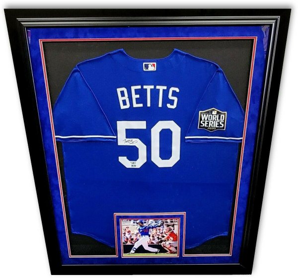 Mookie betts signed jersey clearance