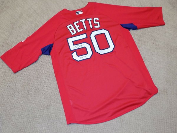 Mookie Betts Autographed Memorabilia | Signed Photo, Jersey, Collectibles & Merchandise