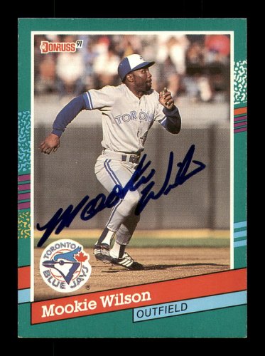 Autograph 120247 Toronto Blue Jays 1990 Topps No. 182 Mookie Wilson  Autographed Baseball Card at 's Sports Collectibles Store