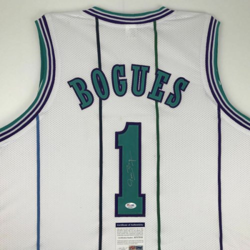 muggsy bogues signed jersey