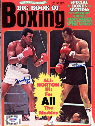 Muhammad Ali and Ken Norton Autographed Signed Magazine Cover - PSA/DNA Certified