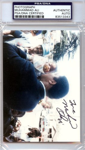 Muhammad Ali Autographed Signed 3x5 Photo - PSA/DNA Certified